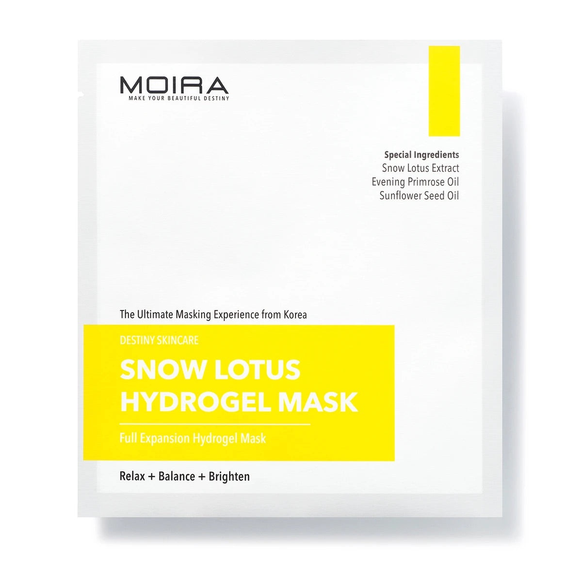 MOIRA SNOW LOTUS HYDROGEL MASK